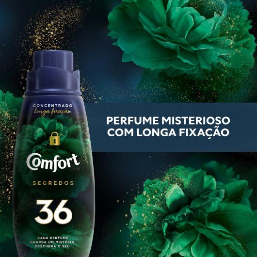Amaciante de Roupa Concentrado 36 Comfort Segredos Frasco 500ml - Imagem em destaque