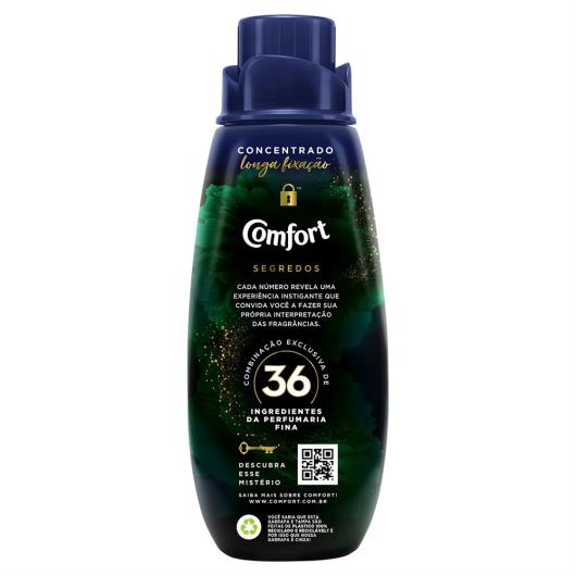 Amaciante de Roupa Concentrado 36 Comfort Segredos Frasco 500ml - Imagem em destaque