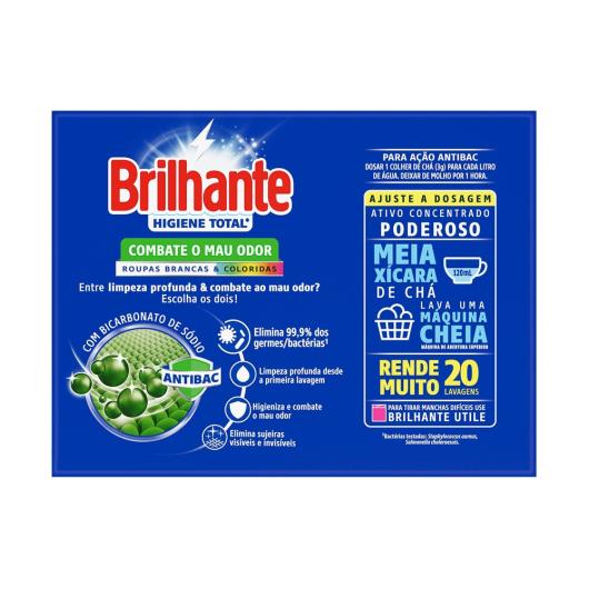 Lava-Roupas Pó Roupas Brancas e Coloridas Brilhante Higiene Total Antibac Caixa 1,6kg - Imagem em destaque