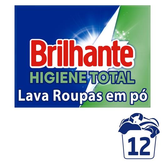 Lava-Roupas Pó Roupas Brancas e Coloridas Brilhante Higiene Total Antibac Caixa 800g - Imagem em destaque