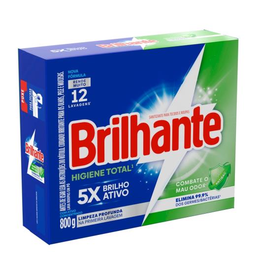 Lava-Roupas Pó Roupas Brancas e Coloridas Brilhante Higiene Total Antibac Caixa 800g - Imagem em destaque