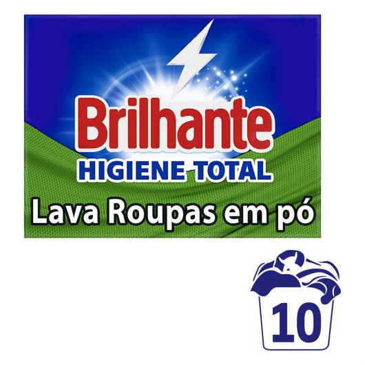Lava-Roupas Pó Roupas Brancas e Coloridas Brilhante Higiene Total Antibac Caixa 800g - Imagem em destaque