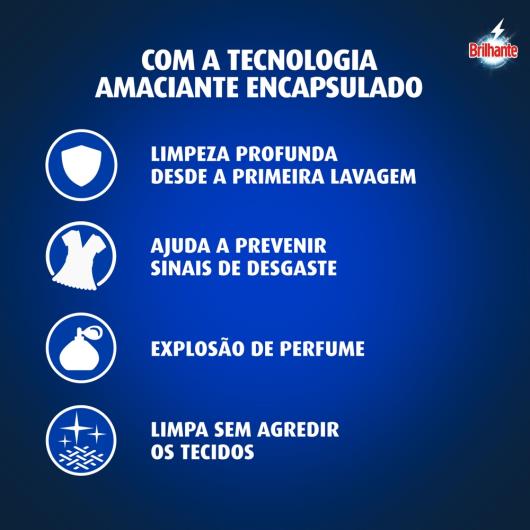 Lava-Roupas Pó Roupas Brancas e Coloridas Brilhante Cuidado Total Caixa 1,6kg - Imagem em destaque