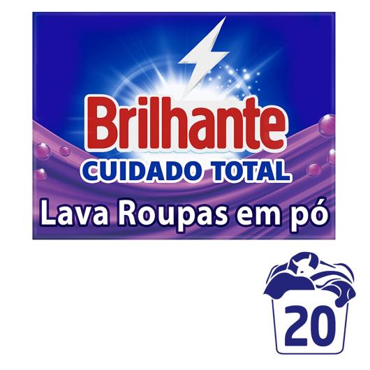 Lava-Roupas Pó Roupas Brancas e Coloridas Brilhante Cuidado Total Caixa 1,6kg - Imagem em destaque