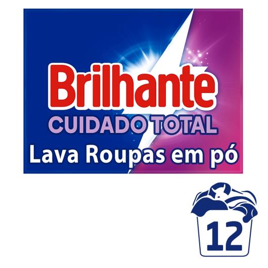 Lava-Roupas Pó Roupas Brancas e Coloridas Brilhante Cuidado Total Caixa 800g - Imagem em destaque