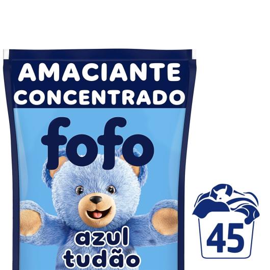 Amaciante de Roupa Concentrado Azul Tudão Fofo Sachê 900ml Refil - Imagem em destaque
