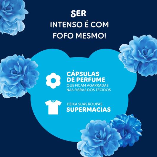 Amaciante de Roupa Concentrado Azul Tudão Fofo Sachê 900ml Refil - Imagem em destaque