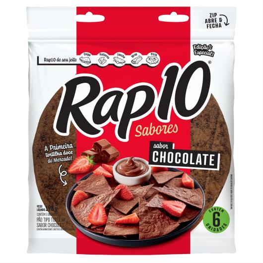 Pão Tortilha Chocolate Rap10 Sabores Pouch 198g - Imagem em destaque