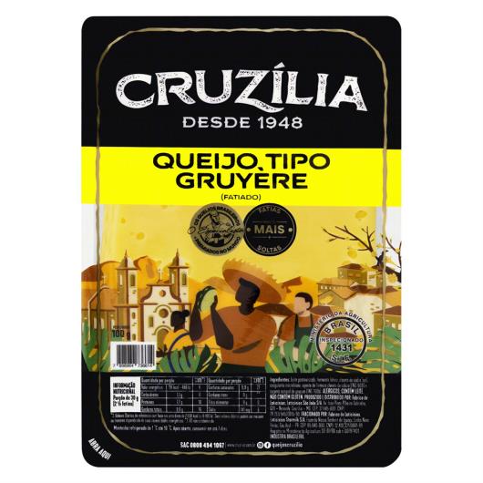 Queijo Gruyère Fatiado Cruzília 100g Sonda Supermercado Delivery