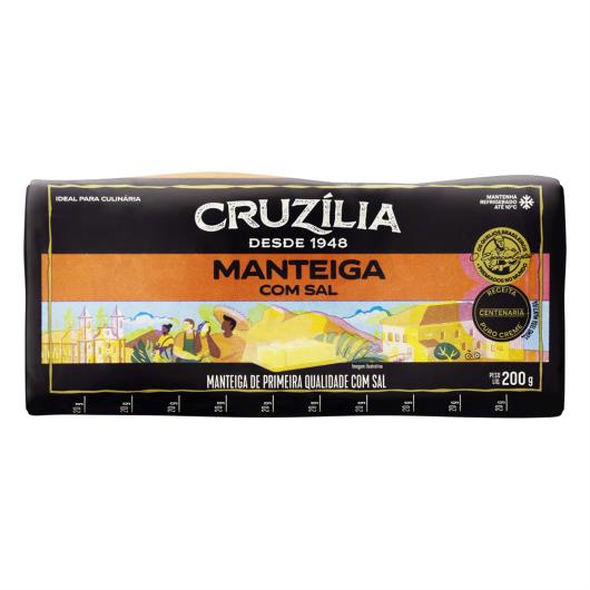 Manteiga de Primeira Qualidade com Sal Cruzília 200g - Imagem em destaque