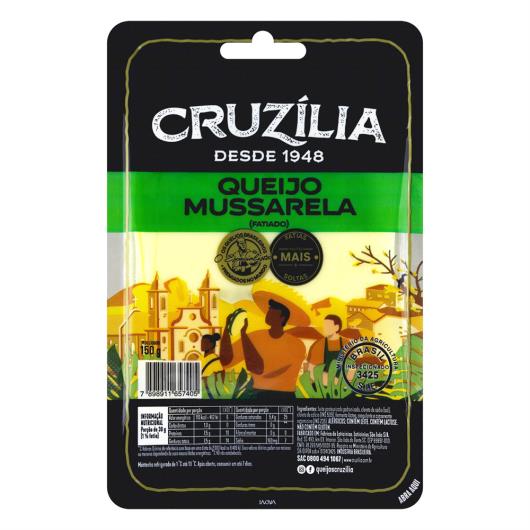 Queijo Mussarela Fatiado Cruzília 150g - Imagem em destaque