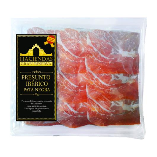 Presunto Ibérico gran reserva Haciendas fatiado 50g - Imagem em destaque