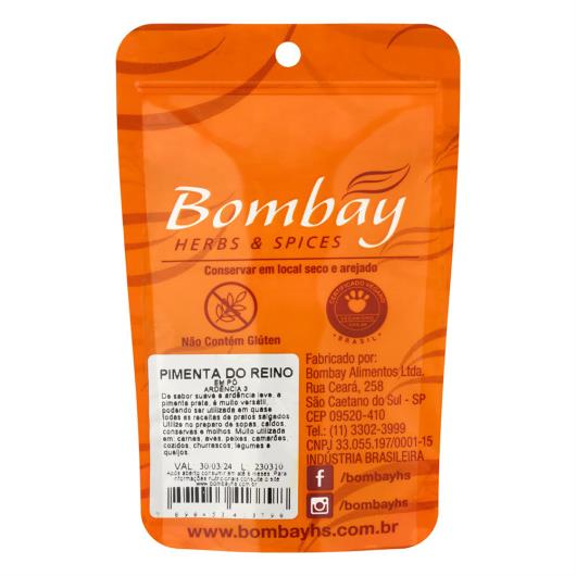 Pimenta-do-Reino Pó Bombay Herbs & Spices Pouch 30g - Imagem em destaque