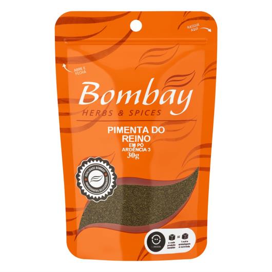 Pimenta-do-Reino Pó Bombay Herbs & Spices Pouch 30g - Imagem em destaque