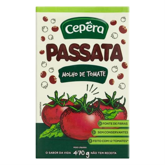 Molho de Tomate Passata Cepêra Mamma d'Oro Caixa 470g - Imagem em destaque