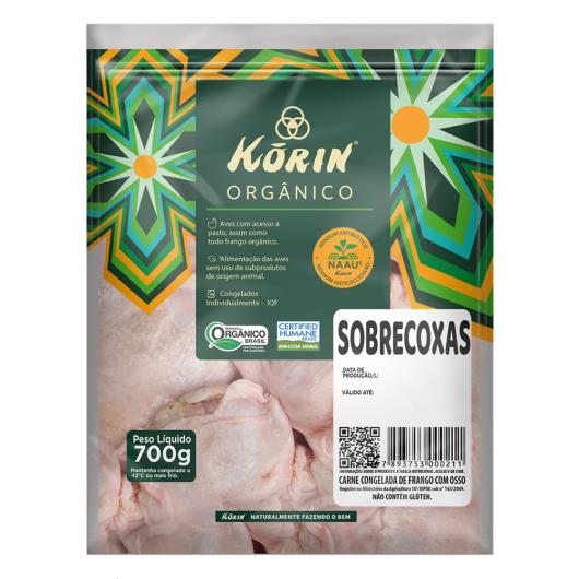 Sobrecoxa de Frango Congelada Orgânica Korin 700g - Imagem em destaque