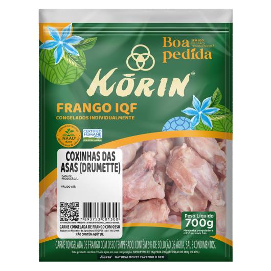 Coxinha da Asa de Frango Congelada Korin Boa Pedida 700g - Imagem em destaque