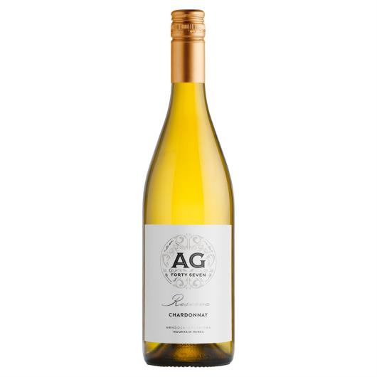 Vinho Argentino Branco Seco Reserva AG Forty Seven Chardonnay Mendoza Garrafa 750ml - Imagem em destaque