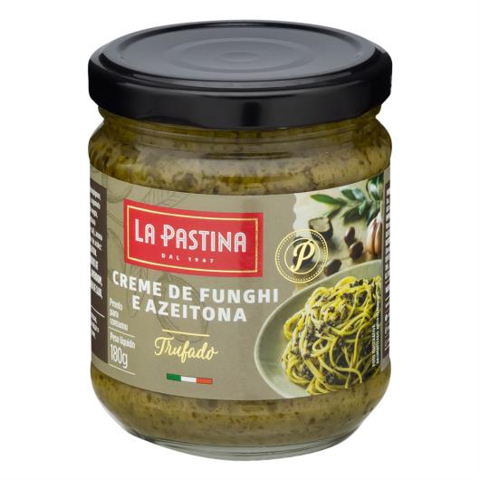 Creme Antepasto Funghi e Azeitona Trufado La Pastina Vidro 180g - Imagem em destaque