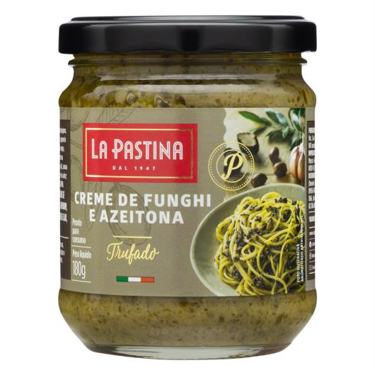 Creme Antepasto Funghi e Azeitona Trufado La Pastina Vidro 180g - Imagem em destaque