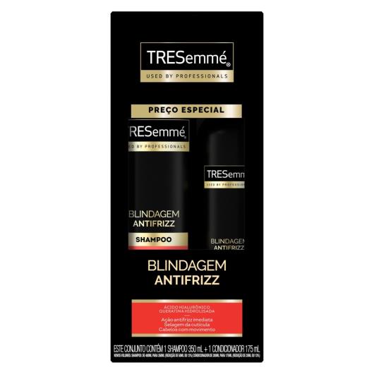 Kit Shampoo 350ml + Condicionador 175ml Tresemmé Blindagem Antifrizz - Imagem em destaque