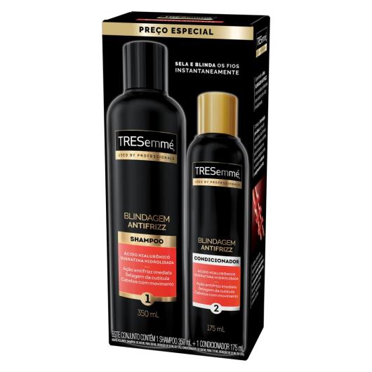 Kit Shampoo 350ml + Condicionador 175ml Tresemmé Blindagem Antifrizz - Imagem em destaque