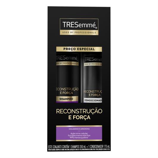 Kit Shampoo 350ml + Condicionador 175ml Tresemmé Reconstrução e Força - Imagem em destaque