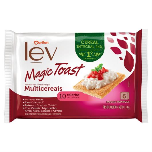 Torrada Multicereais Integral Marilan Lev Magic Toast Pacote 110g 6 Unidades - Imagem em destaque