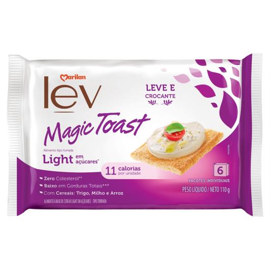 Torrada Light Marilan Lev Magic Toast Pacote 110g 6 Unidades - Imagem em destaque