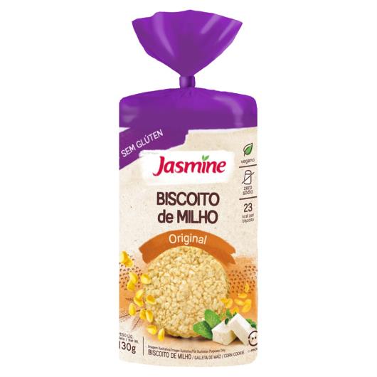 Biscoito de Milho Vegano Original sem Glúten Jasmine Pacote 130g - Imagem em destaque