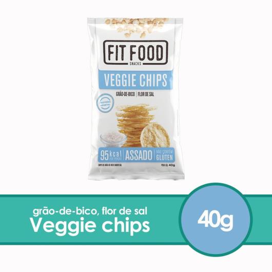 Chips de Grão-de-Bico Assado com Flor de Sal Fit Food Pacote 40g - Imagem em destaque
