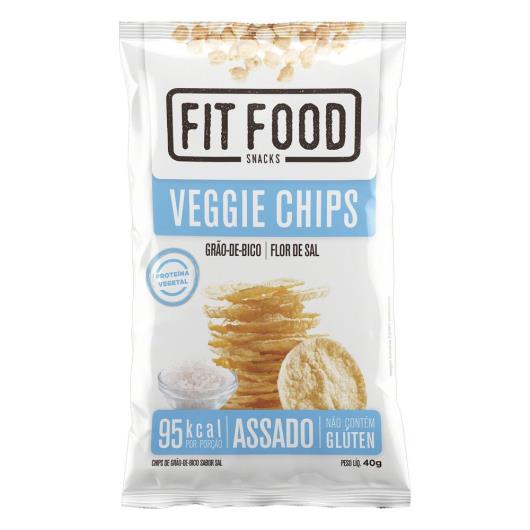 Snack grão de bico flor de sal Fit Food Veggie Chips 40g - Imagem em destaque