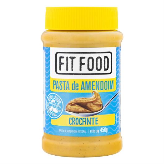 Pasta de Amendoim Crocante Integral Fit Food Pote 450g - Imagem em destaque