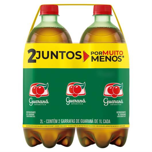 Refrigerante Guaraná Antarctica Garrafa 2 Unidades 1l Cada Leve Mais Pague Menos - Imagem em destaque