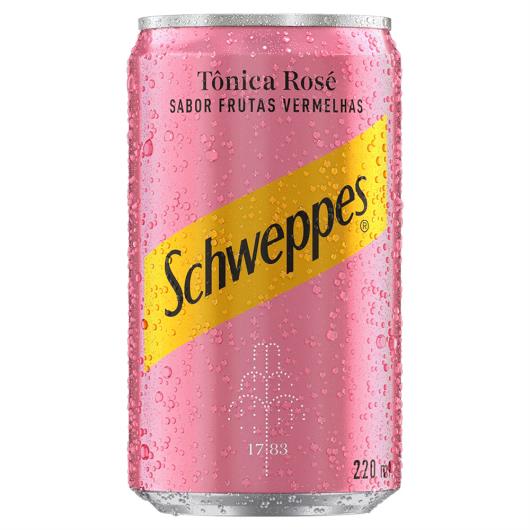 Água Tônica Rosé Frutas Vermelhas Schweppes Lata 220ml - Imagem em destaque