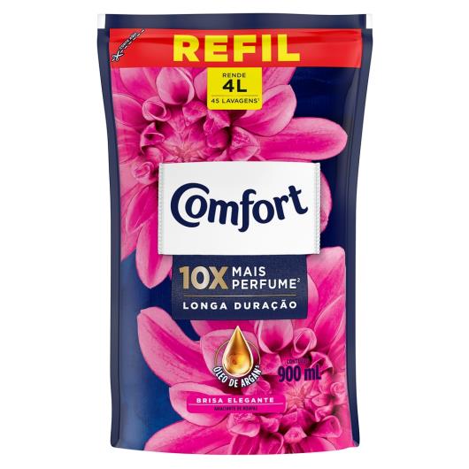 Amaciante Concentrado Comfort Brisa Elegante Refil 900ml - Imagem em destaque