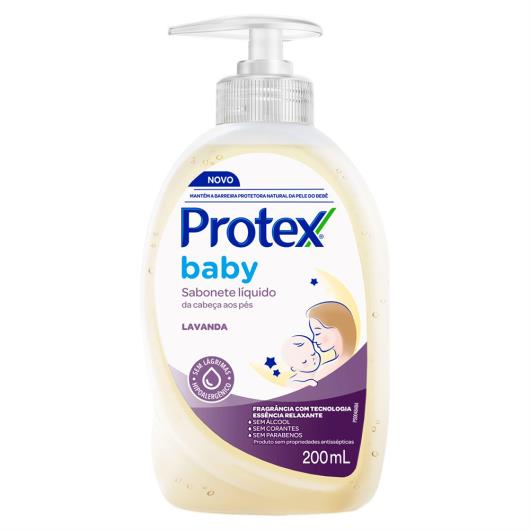 Sabonete Líquido da Cabeça aos Pés Lavanda Protex Baby Frasco 200ml - Imagem em destaque