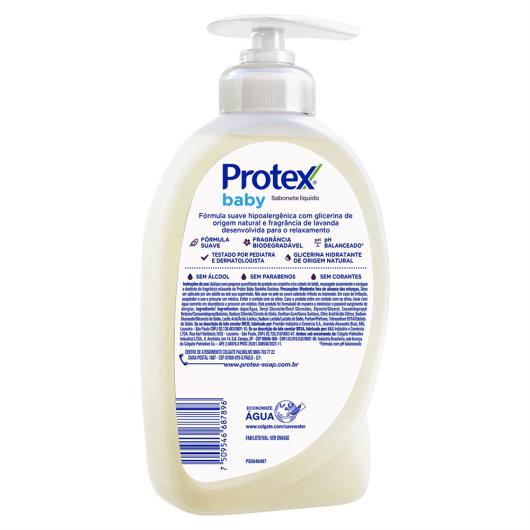 Sabonete Líquido da Cabeça aos Pés Lavanda Protex Baby Frasco 400ml - Imagem em destaque