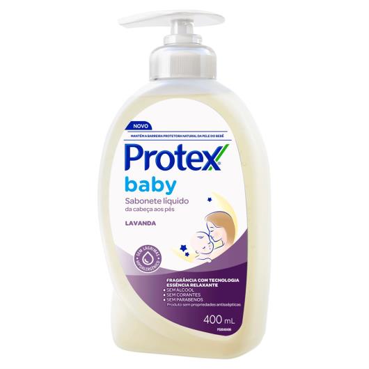 Sabonete Líquido da Cabeça aos Pés Lavanda Protex Baby Frasco 400ml - Imagem em destaque