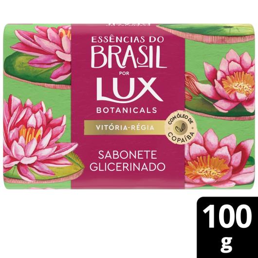 Sabonete Barra Glicerinado Vitória-Régia Lux Botanicals Essências do Brasil Envoltório 100g - Imagem em destaque