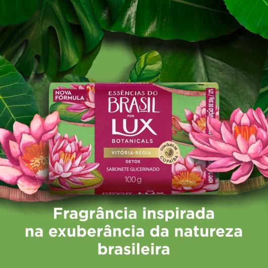 Sabonete Barra Glicerinado Vitória-Régia Lux Botanicals Essências do Brasil Envoltório 100g - Imagem em destaque