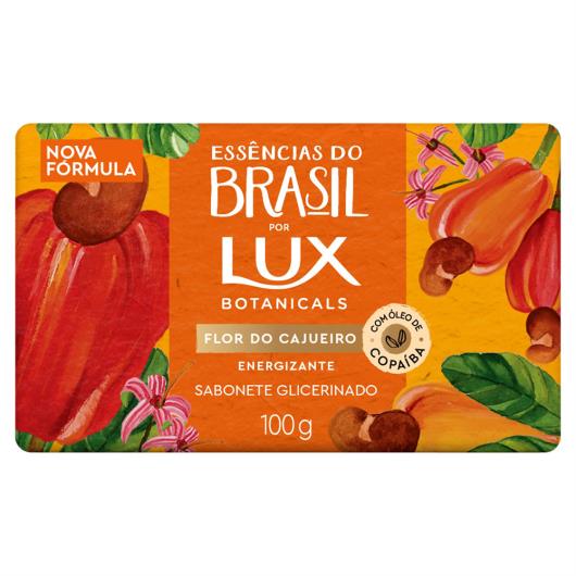 Sabonete Barra Glicerinado Flor do Cajueiro Lux Botanicals Essências do Brasil Envoltório 100g - Imagem em destaque