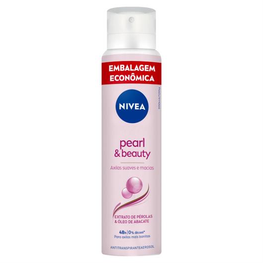 Antitranspirante Aerossol Extrato de Pérolas & Óleo de Abacate Nivea Pearl & Beauty 200ml Spray Embalagem Econômica - Imagem em destaque