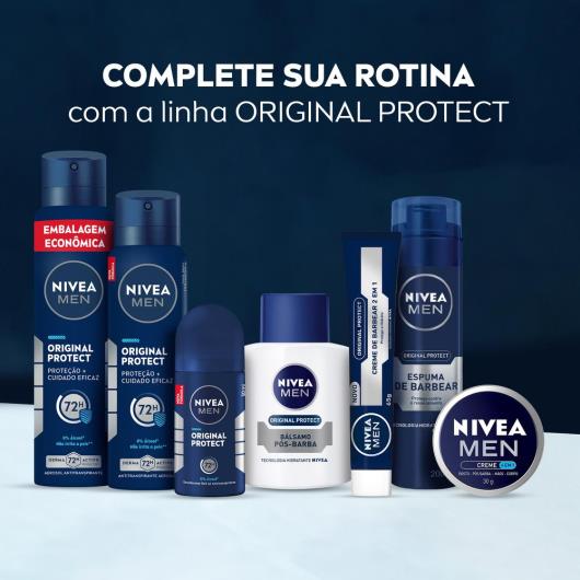 Antitranspirante Aerossol Original Protect Nivea Men 200ml Spray Embalagem Econômica - Imagem em destaque