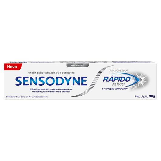 Creme Dental Branqueador Sensodyne Rápido Alívio & Proteção Duradoura Caixa 90g - Imagem em destaque