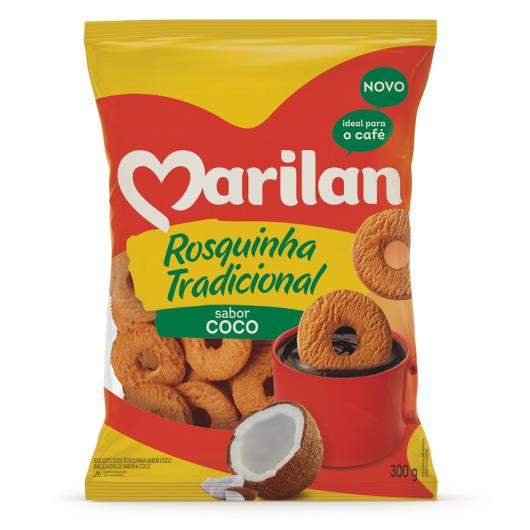 Biscoito Rosquinha Coco Marilan Pacote 300g - Imagem em destaque
