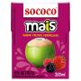 Água de Coco Frutas Vermelhas Sococo Mais Caixa 200ml