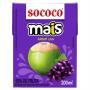 Água de Coco Uva Sococo Mais Caixa 200ml