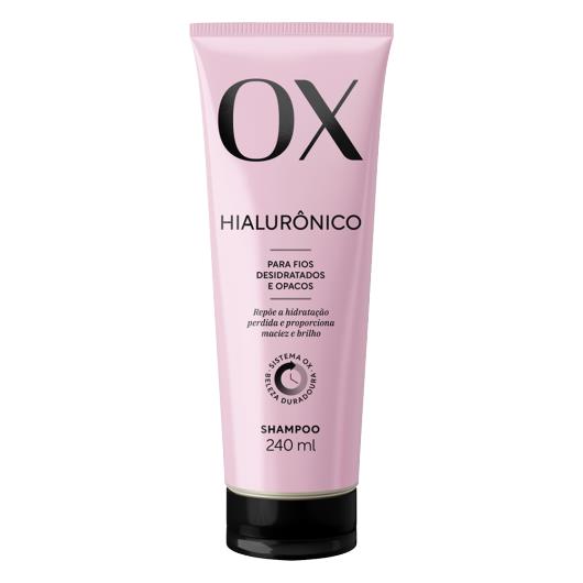 Shampoo OX Cosméticos Hialurônico Bisnaga 240ml - Imagem em destaque