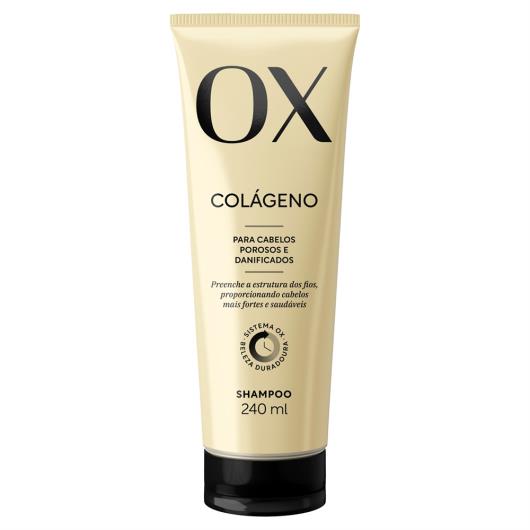 Shampoo OX Cosméticos Colágeno Bisnaga 240ml - Imagem em destaque